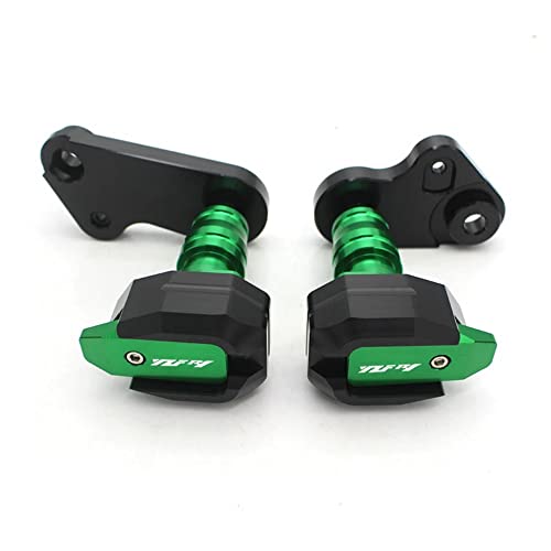 Schieberegler Für YZF-R1 YZFR1 YZF R1 2009 2010 2011 2012 2013 2014 Motorrad Fallschutz Rahmen Slider Verkleidungsschutz Anti Crash Pad Protector(Grün) von SCUUBE