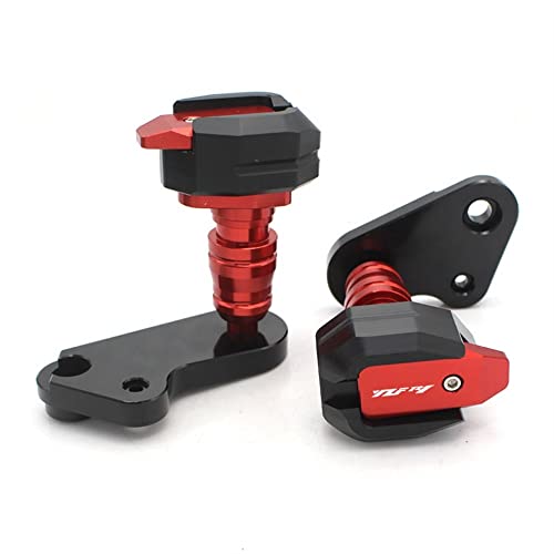 Schieberegler Für YZF-R1 YZFR1 YZF R1 2009 2010 2011 2012 2013 2014 Motorrad Fallschutz Rahmen Slider Verkleidungsschutz Anti Crash Pad Protector(Rot) von SCUUBE