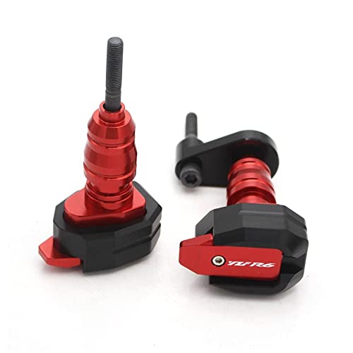 Schieberegler Für YZF R6 YZFR6 2006-2016 Motorrad Fallschutz Rahmen Slider Verkleidungsschutz Anti Crash Pad Protector(Rot) von SCUUBE