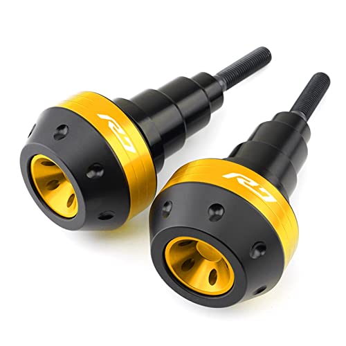 Schieberegler Für YZFR7 YZF R7 2021 2022 Motorrad Fallschutz Rahmen Slider Seitenverkleidung Schutz Crash Pad Protector Auspuff Slider(Gold) von SCUUBE
