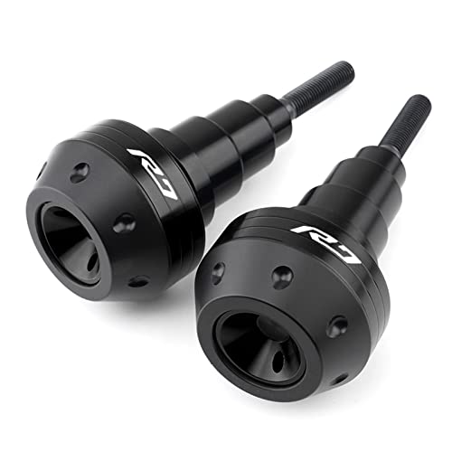 Schieberegler Für YZFR7 YZF R7 2021 2022 Motorrad Fallschutz Rahmen Slider Seitenverkleidung Schutz Crash Pad Protector Auspuff Slider(Schwarz) von SCUUBE