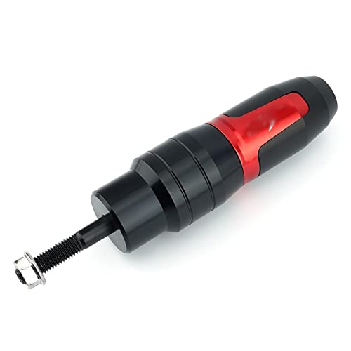 Schieberegler Für Z1000/SX Ninja 250 300 400 Z750 Z900 Z800 Z250 Z300 Motorrad Fallschutz Sturzpad Auspuff Slider Seitenverkleidung Guard Crash Pad Protector(Rot) von SCUUBE