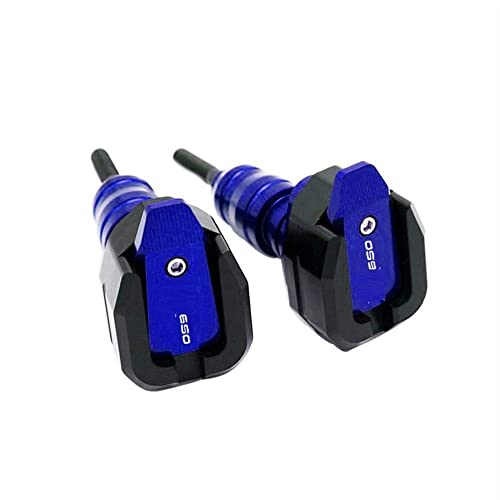 Schieberegler Für Z650 2017 2018 2019 2020 2021 2022 Motorrad Fallschutz Frame Slider Verkleidungsschutz Anti Crash Pad Protector(Blau) von SCUUBE