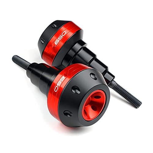 Schieberegler Für Z650 Z900 Z900RS Z1000 Motorrad Fallschutz Rahmen Slider Seitenverkleidung Guard Crash Pad Protector Auspuff Slider(Rot) von SCUUBE