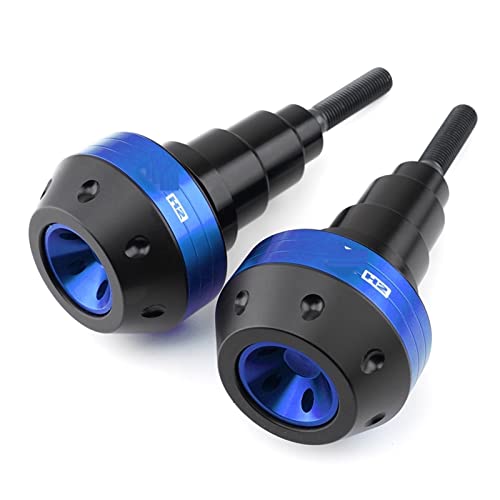 Schieberegler Für ZH2 H2 2019-2021 2022 Motorrad Fallschutz Rahmen Slider Seitenverkleidung Schutz Crash Pad Protector Auspuff Slider(Blau) von SCUUBE