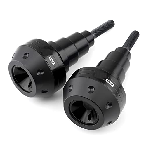 Schieberegler Für ZH2 H2 2019-2021 2022 Motorrad Fallschutz Rahmen Slider Seitenverkleidung Schutz Crash Pad Protector Auspuff Slider(Schwarz) von SCUUBE