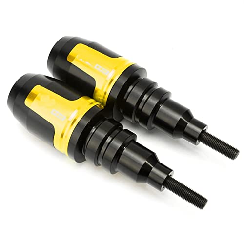 Schieberegler Für ZH2 H2 Z H2SE 2019 2020 2021 2022 Motorrad Fallschutz Rahmen Slider Seitenverkleidung Schutz Crash Pad Protector Auspuff Slider(Gold) von SCUUBE