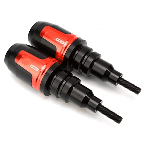 Schieberegler Für ZH2 H2 Z H2SE 2019 2020 2021 2022 Motorrad Fallschutz Rahmen Slider Seitenverkleidung Schutz Crash Pad Protector Auspuff Slider(Rot) von SCUUBE