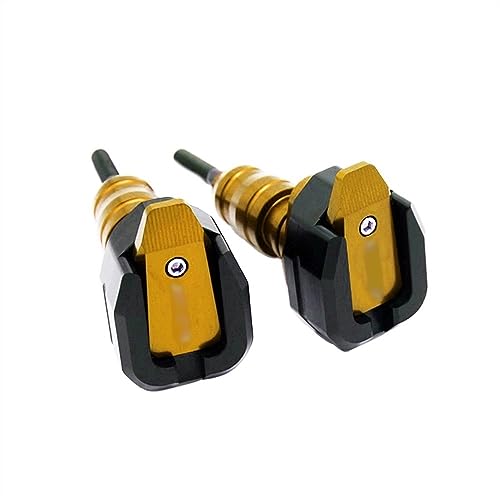 Schieberegler Für ZX-6R ZX6R 2013 2014 2015 2016 2017 Motorrad Fallschutz Frame Slider Verkleidungsschutz Anti Crash Pad Protector(Gold) von SCUUBE