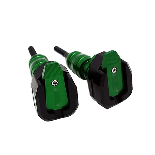 Schieberegler Für ZX-6R ZX6R 2013 2014 2015 2016 2017 Motorrad Fallschutz Frame Slider Verkleidungsschutz Anti Crash Pad Protector(Grün) von SCUUBE