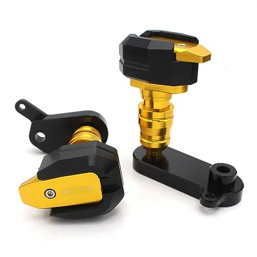 Schieberegler Für ZX-6R ZX6R ZX 6R 2009-2012 2010 2011 Motorrad Fallschutz Frame Slider Verkleidungsschutz Anti Crash Pad Protector(Gold) von SCUUBE