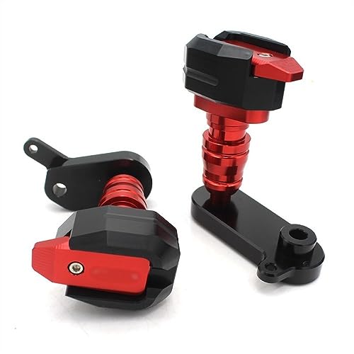 Schieberegler Für ZX-6R ZX6R ZX 6R 2009-2012 2010 2011 Motorrad Fallschutz Frame Slider Verkleidungsschutz Anti Crash Pad Protector(Rot) von SCUUBE