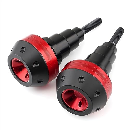 Schieberegler Für ZX10R ZX-10R 2010-2017 Motorrad Fallschutz Rahmen Slider Seitenverkleidung Schutz Crash Pad Protector Auspuff Slider(Rot) von SCUUBE
