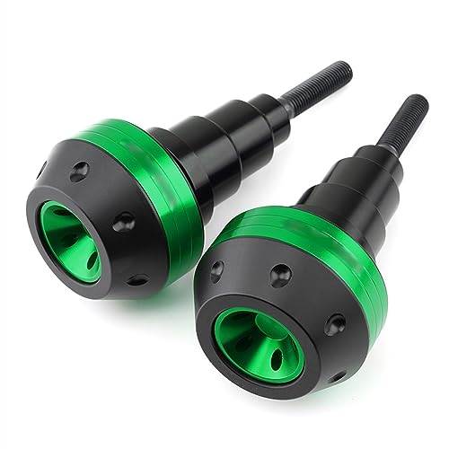 Schieberegler Für ZX6R ZX-6R 2006-2019 2020 2021 2022 ZX636 Motorrad Fallschutz Rahmen Slider Seitenverkleidung Schutz Motor Crash Protector(Grün) von SCUUBE