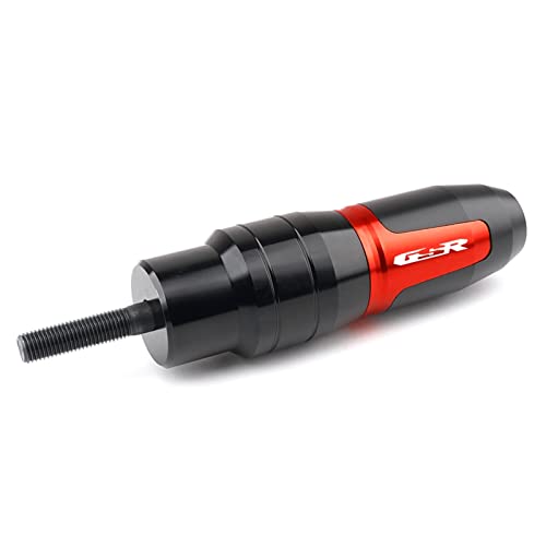 Schieberegler Motorrad Fallschutz Rahmen Slider Seitenverkleidung Schutz Crash Pad Schutz Auspuff Slider Für Suzuki GSR400 GSR600 GSR750(Rot) von SCUUBE