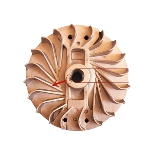 2 Arten Schwungrad passend for 1E48F 48F 63CC Hubmotor Zündung Fly Auger Erdbohrer Loch Bagger Teile(Silver) von SCVYLNZ