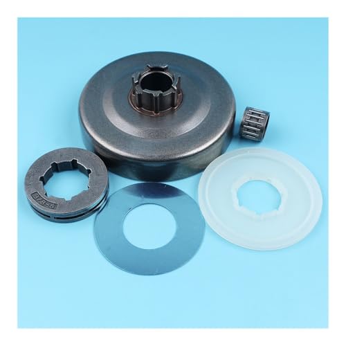 3/8"-8T Kupplungstrommel-Unterlegscheibe Staubschutz-Kit Passend for 61 66 162 266 268 272 Kettensäge Nadelkäfiglager von SCVYLNZ