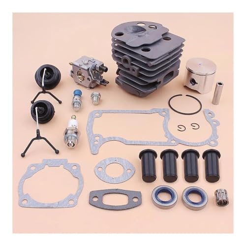 45MM Kettensäge Zylinder Kolben Vergaser AV Puffer Heizöl Kappe Kit Fit for 51 55 Motor Ersatz von SCVYLNZ