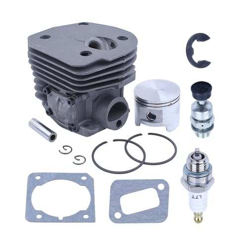 45mm Zylinderkolben Big Bore Kit Passend for 340 340e 345 346XP 353 351 350 Kettensägenteile mit Dekompression 537253002 von SCVYLNZ