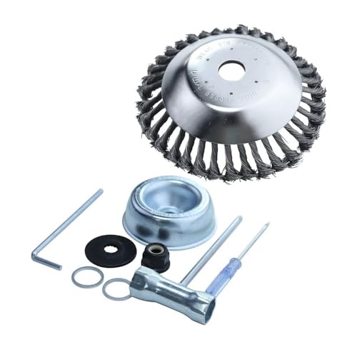 8 Zoll Stahldraht-Rotationsbürstenschneider passend for Kopf-Unkrautklinge mit Kit 8 Zoll Stahldraht-Rotationsbürstenschneider passend for Kopf-Unkrautklinge mit Kit von SCVYLNZ