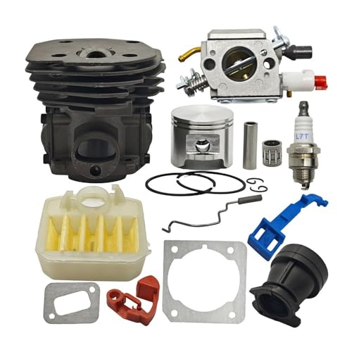 Ersatz-Vergaser-Luftfiltersatz mit 45 mm Zylinderkolben, passend for 353 351 350 346 346XP 345 340 Kettensägenverteiler von SCVYLNZ