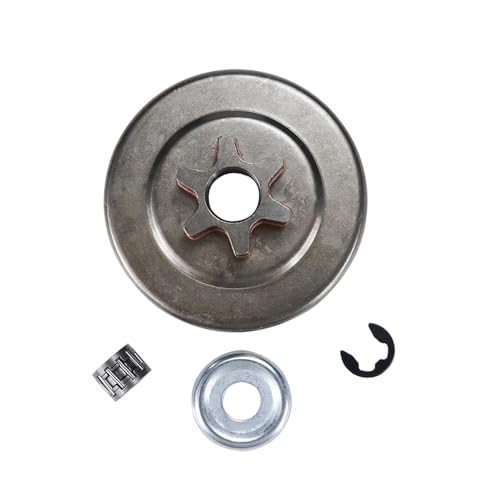SCVYLNZ 1set 6T Kupplungstrommel Kettenrad Unterlegscheibe E-Clip Kit Fit for 017 018 021 023 025 MS170 MS180 MS210 MS230 MS250 Ersatzteile von SCVYLNZ