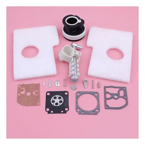 Vergaser Reparatur Rebuild Manifold Kit Fit for MS180 018 MS170 017 Kettensäge Ersatz Werkzeug Teil Luftfilter Schraube von SCVYLNZ