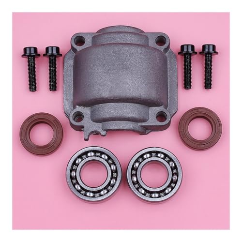 Zylinder-Motorwannenbasis mit 4 Schrauben, passend for MS180 MS170 018 017 MS 180 170 Kettensäge, Ersatzteil, Kurbellager, Öldichtung von SCVYLNZ