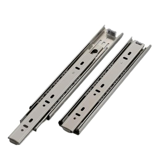 Full-Extension-Schubladenrutschen 304 Edelstahlschubladenrutsche Drei Abschnitt Schienenpufferschiene Dicked Keyboard Ball Slide Rail Rail Chute von SCWZZWSY