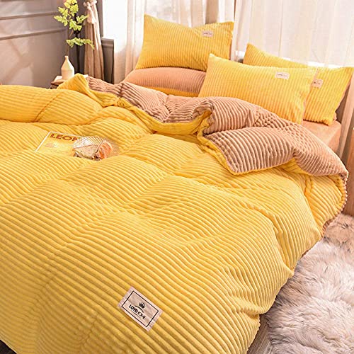 SCWZZWSY Flanell Duvet Cover Set, 2020 Koralle Fleece Vierköpfig doppelseitig Flanellwinter Plus samtig verdickte Milch samt-Tiefe lila 62.0m Bett gut SCWZZWSY Flanell Duvet Cover Set, 2020 Koralle Fleece Vierköpfig doppelseitig Flanellwinter Plus samtig verdickte Milch samt-Tiefe lila 62.0m Bett gut von SCWZZWSY