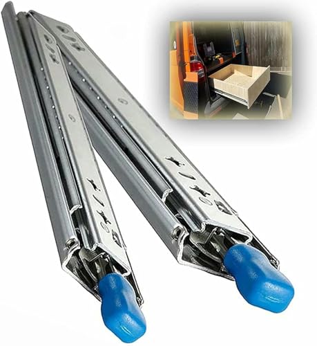 Schwere Duty Full ExtensDrawer -Folien mit Lock -Badrawer -Läufern unterstützt bis zu 120 kg Telesdrawer -Schienen/850 mm (34 Zoll) von SCWZZWSY