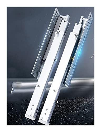 Versteckte Folienschubladen-Rutschen Läufer versteckte Folienschubliefläufer 250 mm 300 mm 350 mm 3-fach Full Extension Push-to-Open Soft Close Draxer Runners Küchenschrankscheibenschrank von SCWZZWSY