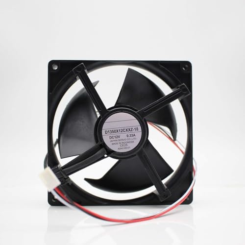 D1350X12CXXZ-18 DC12v 125mm 0.33A 3-Wire Refrigerator Cooling fan von SCYHGLM