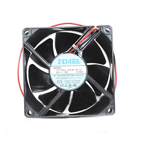 SCYHGLM Quiet and Durable Inverter Fan for NMB 3110KL-05W-B10 8025 8cm 24V 0.08A 2Wire,Cooling Fan 3110KL-05W-B10 2Wire von SCYHGLM