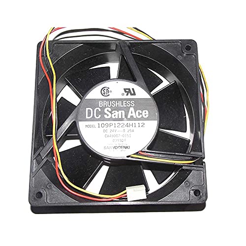 SCYHGLM Axial Fan for 109P1224H112 24V 0.25A 3Wire 12cm,Cooling Fan 109P1224H112 120x120x38mm 3Wire von SCYHGLM