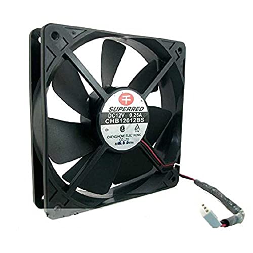 SCYHGLM Chassis Cooling Fan for CHB12012BS 12V 0.26A 2Wire 12cm 120mm,Cooling Fan CHB12012BS 120x120x25mm 2Wire von SCYHGLM
