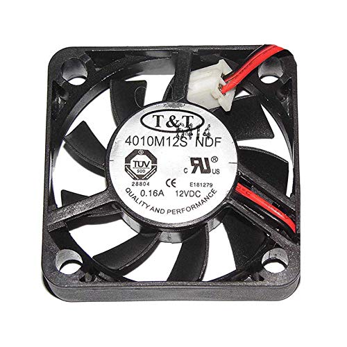 SCYHGLM Cooler case Fan for 4010M12S NDF 12V 4CM 0.16A, Cooling Fan 40x40x10mm 4010M12S-NDF 2Wire von SCYHGLM