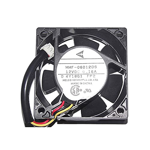 SCYHGLM Cooling Fan for MMF-06D12DS FP2 12V 0.16A 3Wire 6cm 6025 60mm,Cooler Fan MMF-06D12DS 60x60x25mm 3Wire von SCYHGLM