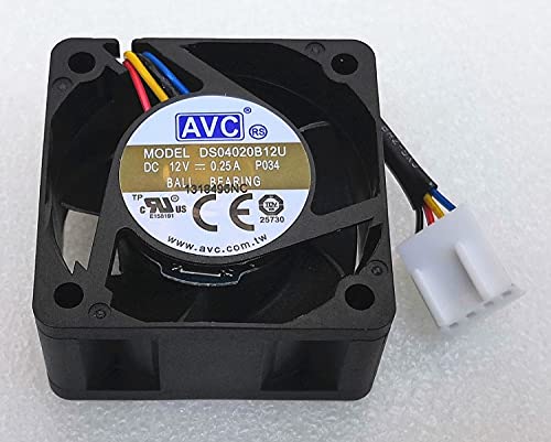 Double ball speed regulating fan for AVC 4020 4CM fan DS04020B12U 0.25A 4-wire von SCYHGLM