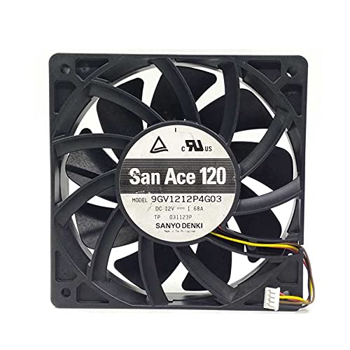 SCYHGLM High-Speed Cooling Fan for Sanyo 9GV1212P4G03 12V 1.68A 12025, Cooling Fan 9GV1212P4G03 120x120x25mm 4Wire von SCYHGLM