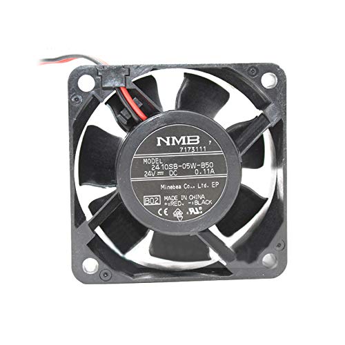 SCYHGLM Inverter Cooling Fan for 2410SB-05W-B50 6025 24V 0.11A 6CM 2Wire,Cooling Fan 2410SB-05W-B50 2Wire von SCYHGLM