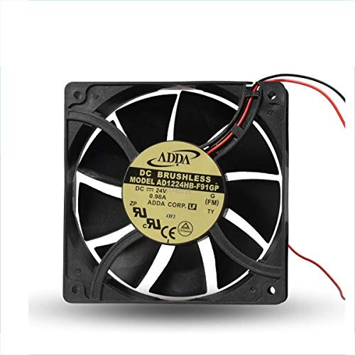 SCYHGLM Inverter Cooling Fan for AD1224HB-F91GP 12cm 24V 0.98A 2Wire 120x120x38mm von SCYHGLM