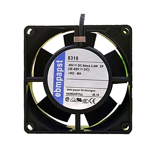 SCYHGLM Inverter Cooling Fan for TYP8318 8038 8cm 48V 54mA 2.6W 2Wire,Cooler Fan TYP8318 8038 80x80x38mm 2Wire von SCYHGLM