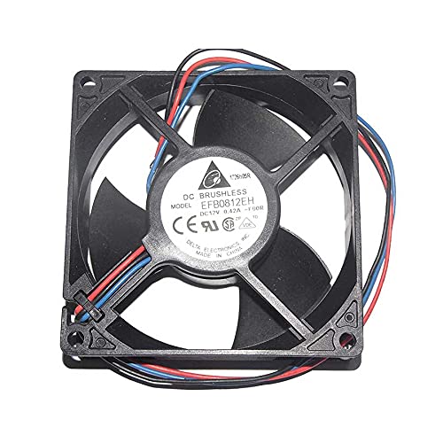 SCYHGLM Large air Volume Chassis Fan for EFB0812EH -F00R 12V 0.42A 3Wire 8cm,Cooling Fan EFB0812EH -F00R 80x80x25mm 3Wire von SCYHGLM