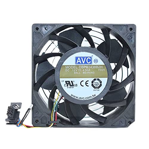 SCYHGLM PWM Temperature Control Fan for DBPB1438B2H AVC 14038, Large air Volume Cooling Fan DBPB1438B2H 12V 4.5A 14CM SCYHGLM PWM Temperature Control Fan for DBPB1438B2H AVC 14038, Large air Volume Cooling Fan DBPB1438B2H 12V 4.5A 14CM von SCYHGLM