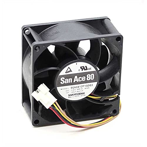 SCYHGLM Speed regulating Fan for 9GA0812P1SD63 12V 0.94A 4Wire 8cm 80mm,Cooling Fan 9GA0812P1SD63 80x80x38mm 4Wire von SCYHGLM