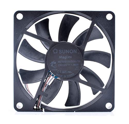 SCYHGLM Ultra-Thin Projector Fan for MB70101V1-D000-F99 7cm 12V 1.66W 3Wire,Cooling Fan MB70101V1-D000-F99 70x70x10mm 3Wire von SCYHGLM