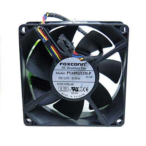 SCYHGLM for FOXCONN PVA092J12M-P 04-AE DC 12V 0.95A 90x90x32mm Server Cooler Fan,Case Fan PVA092J12M-P04-AE 4Wire von SCYHGLM