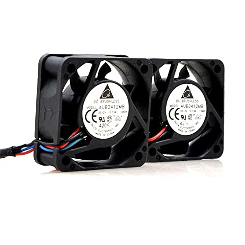 SCYHGLM Silent Power Chassis Big Fan small Fan for AUB0412MB 12V 0.13A 3Wire,Cooling Fan AUB0412MB 3Wire von SCYHGLM