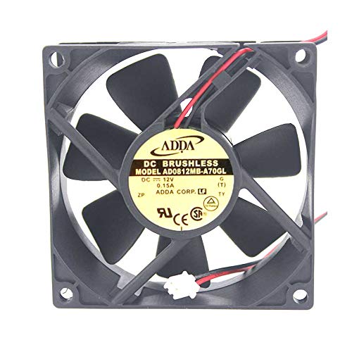 cooler Fan for ADDA AD0812MB-A70GL 80x80x25mm 12V 0.15A 2Wire 8cm Cooling Fan von SCYHGLM